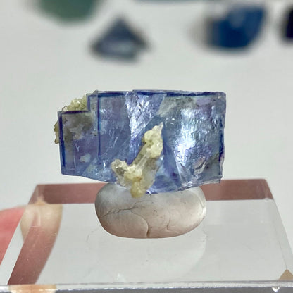 Blue Cubic Fluorite Specimen Yaogangxian Mine