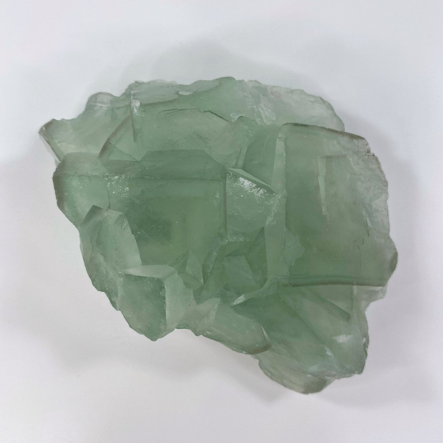 Large Light Green Cubic Fluorite Specimen from Xianghualing Mine