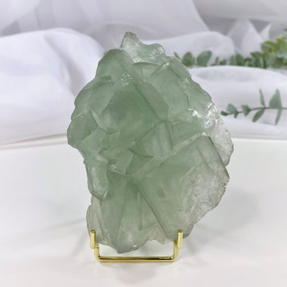 Large Light Green Cubic Fluorite Specimen from Xianghualing Mine