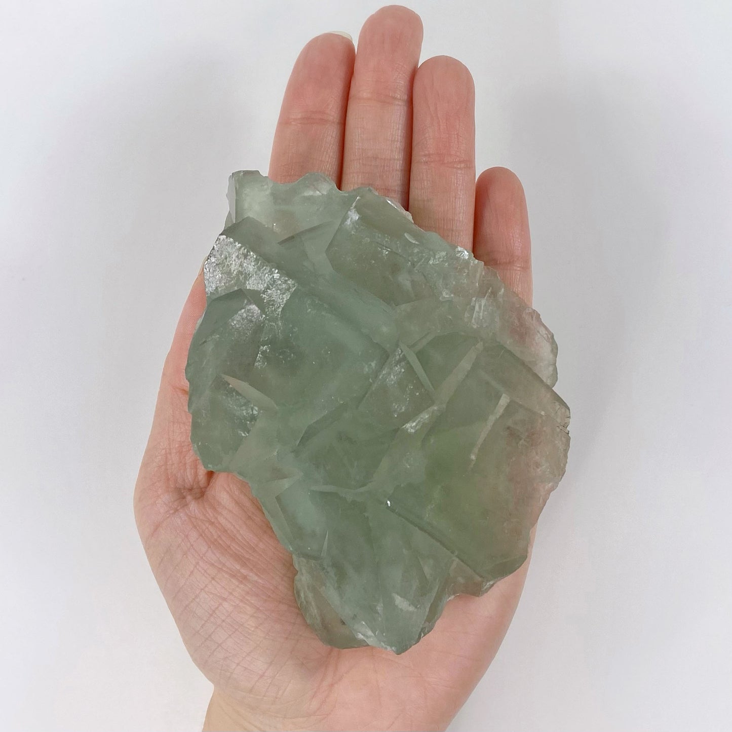 Large Light Green Cubic Fluorite Specimen from Xianghualing Mine