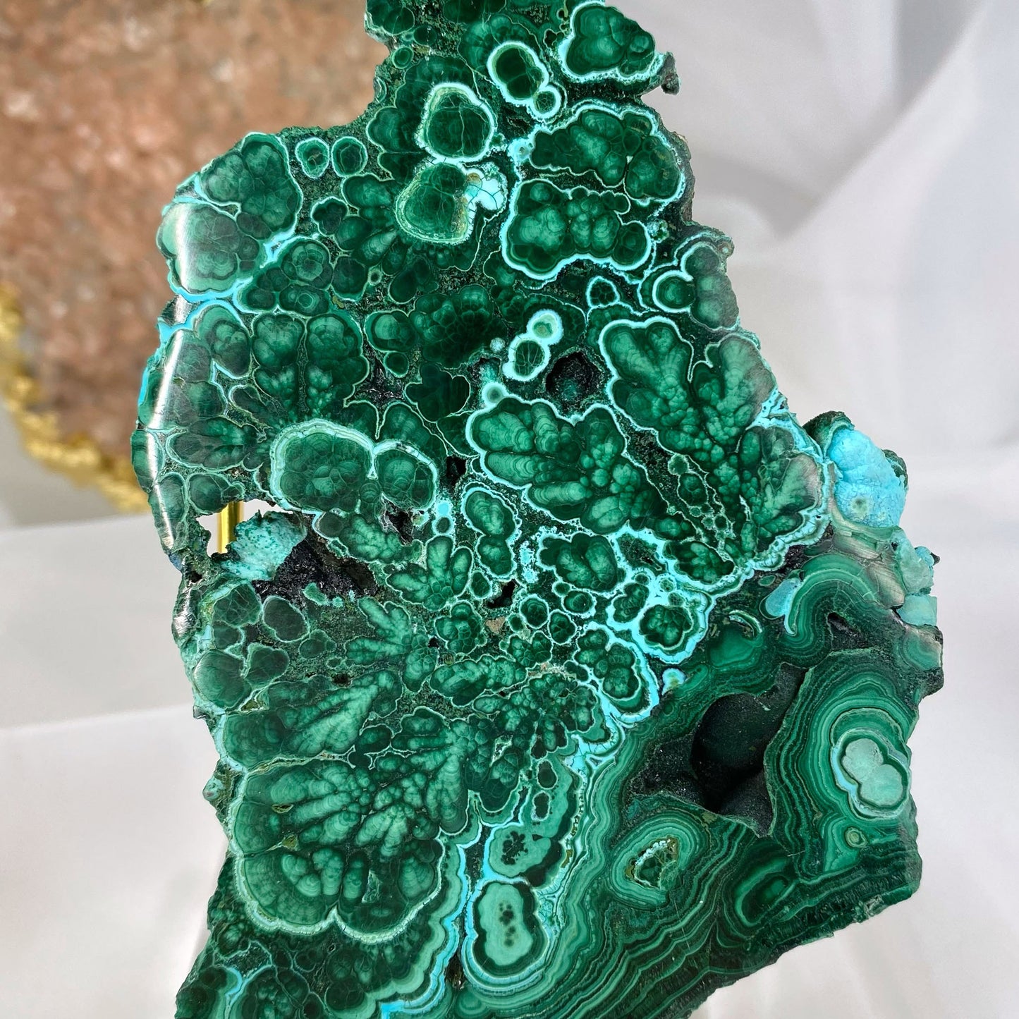 Malachite with Chrysocolla Slab 145g