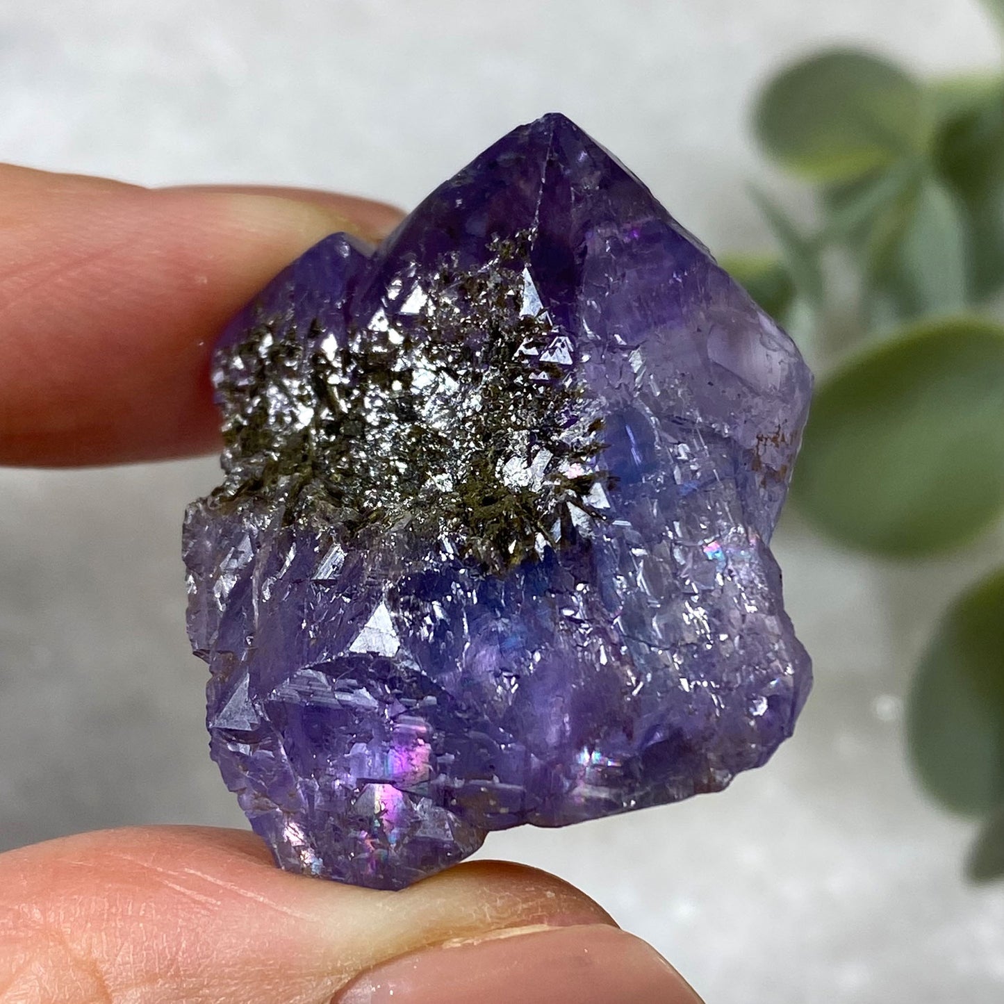 Blue Purple Octahedral Fluorite New Find