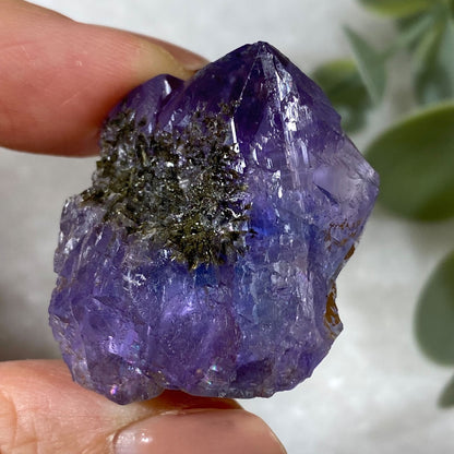 Blue Purple Octahedral Fluorite New Find