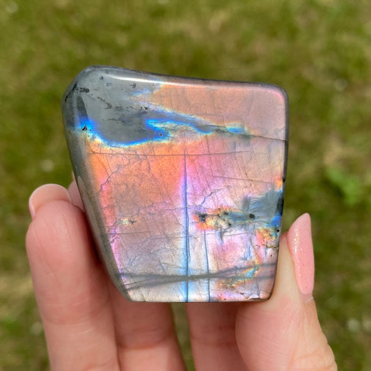 Pink Orange Labradorite Freeform
