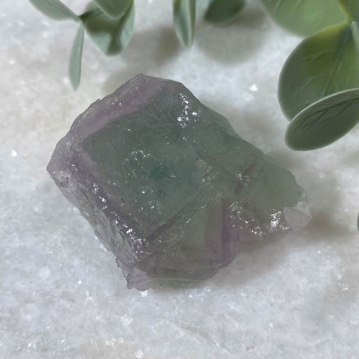 Lavender Purple & Green Cubic Fluorite