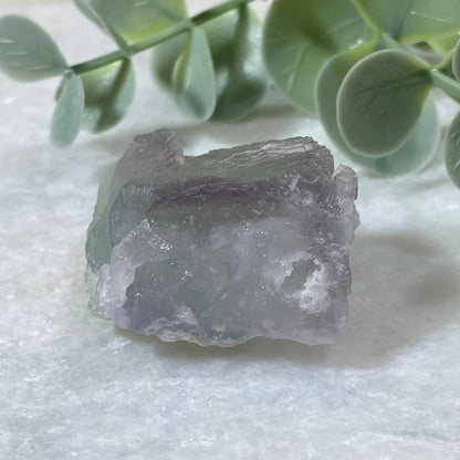 Lavender Purple & Green Cubic Fluorite