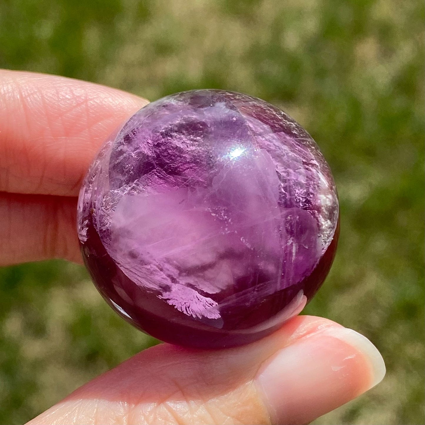Purple Magenta Fluorite Sphere