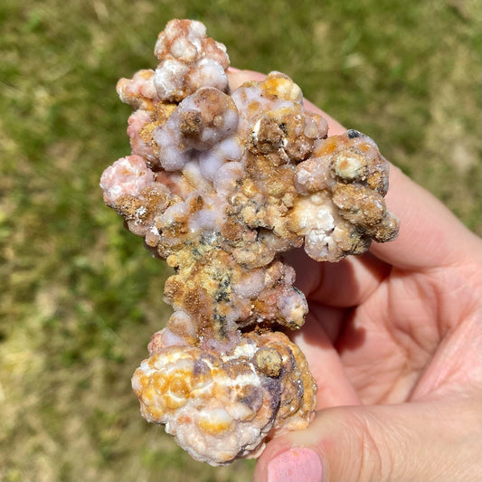 Popcorn Gypsum Purple Pink Selenite Specimen