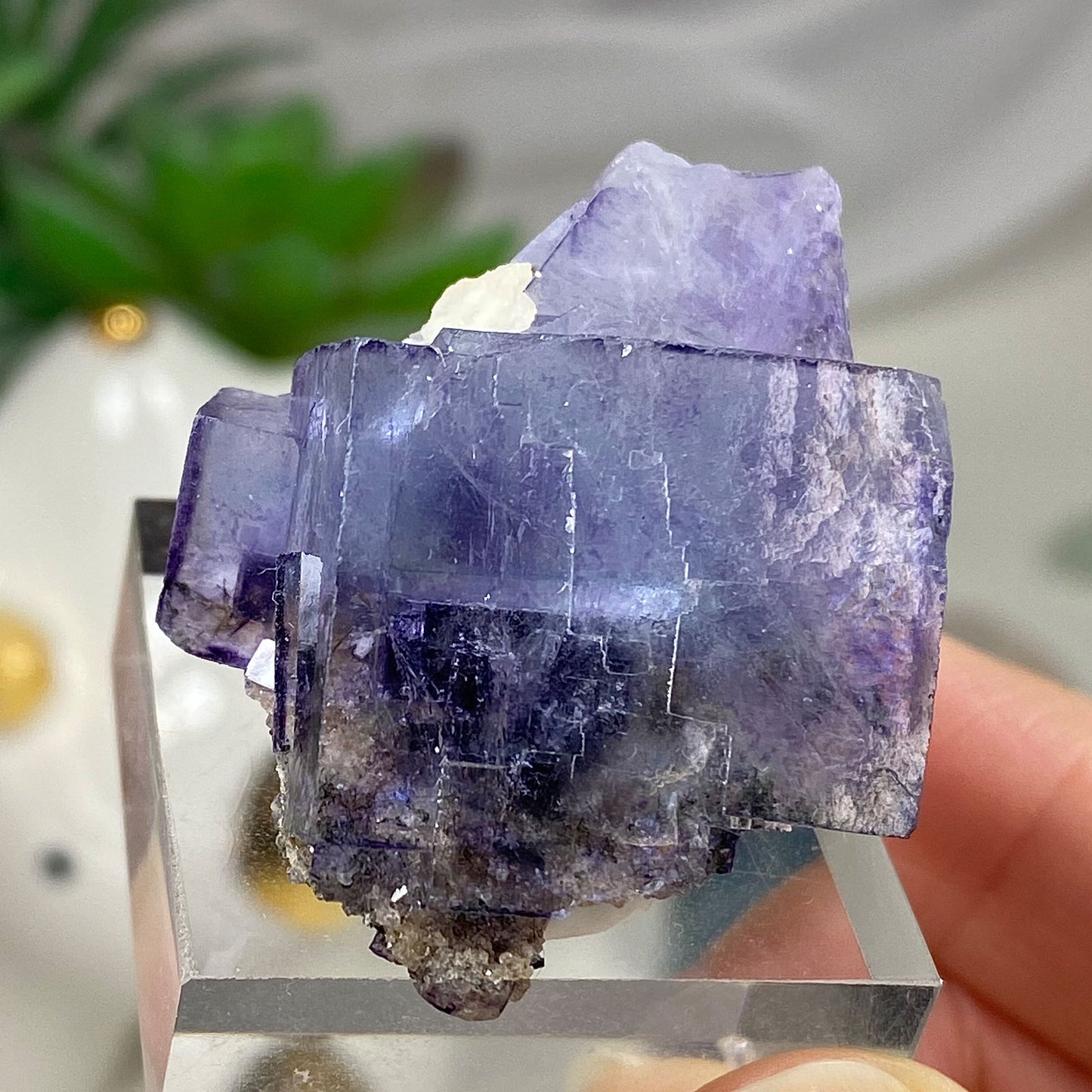 Periwinkle Purple Cubic Fluorite Yaogangxian Mine