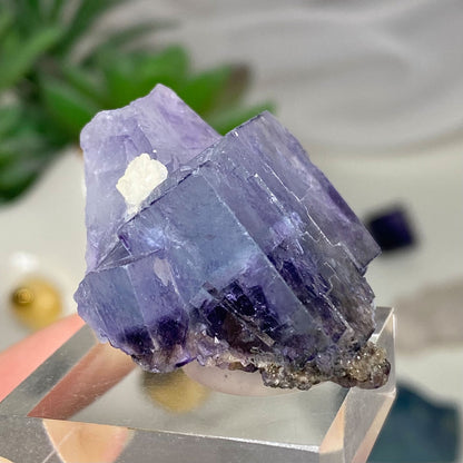 Periwinkle Purple Cubic Fluorite Yaogangxian Mine