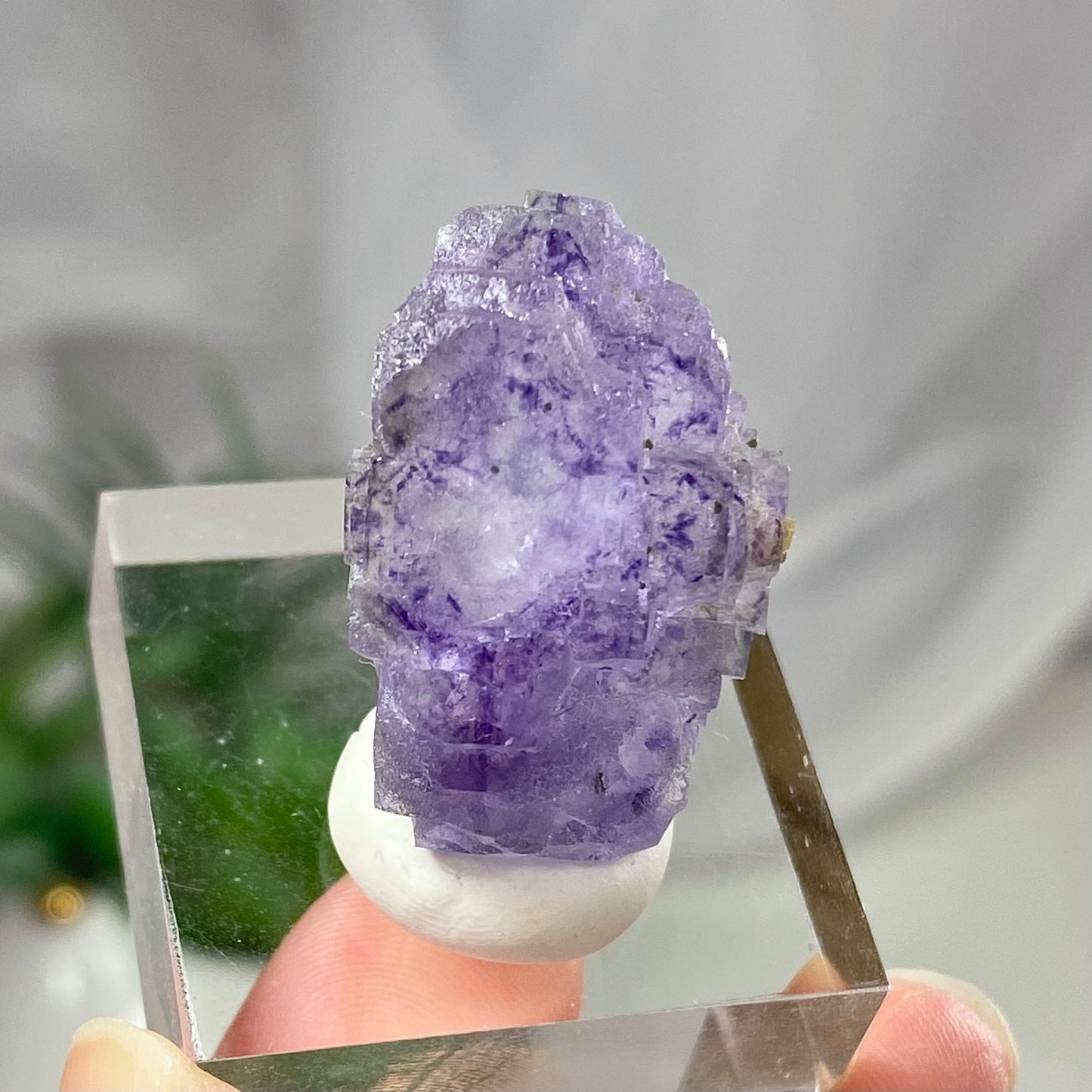 Purple Step Formation Cubic Fluorite Yaogangxian Mine