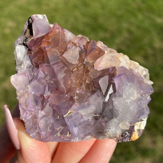 Purple Red Cubic Fluorite Specimen