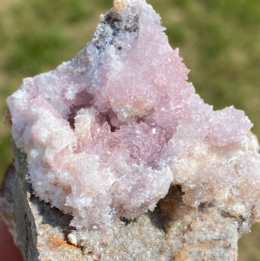 Rare Sparkly Pink Purple Creedite Mineral Specimen