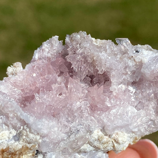 Rare Sparkly Pink Purple Creedite Mineral Specimen