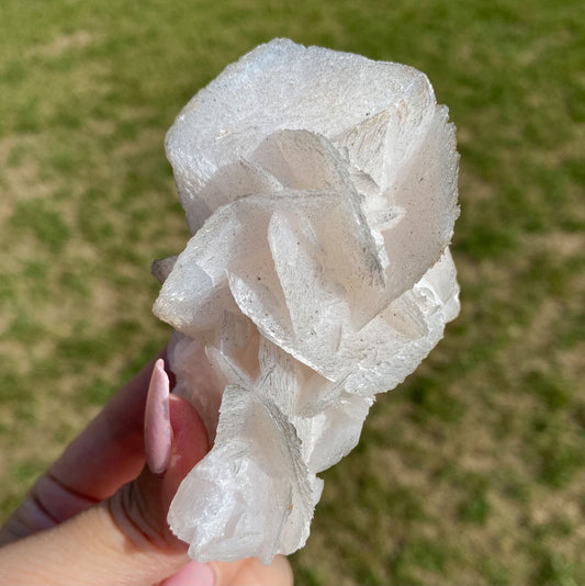 Calcite with Pyrite Mineral Specimen Flower Formation