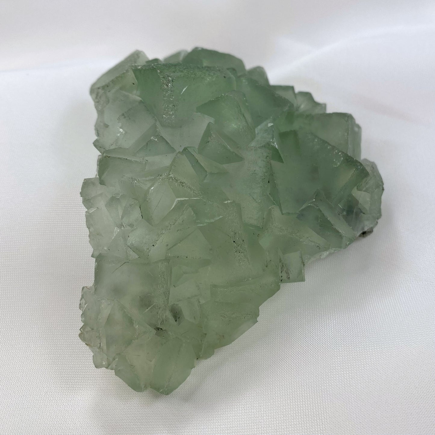 Sage Green Fluorite Cubic Cluster Specimen