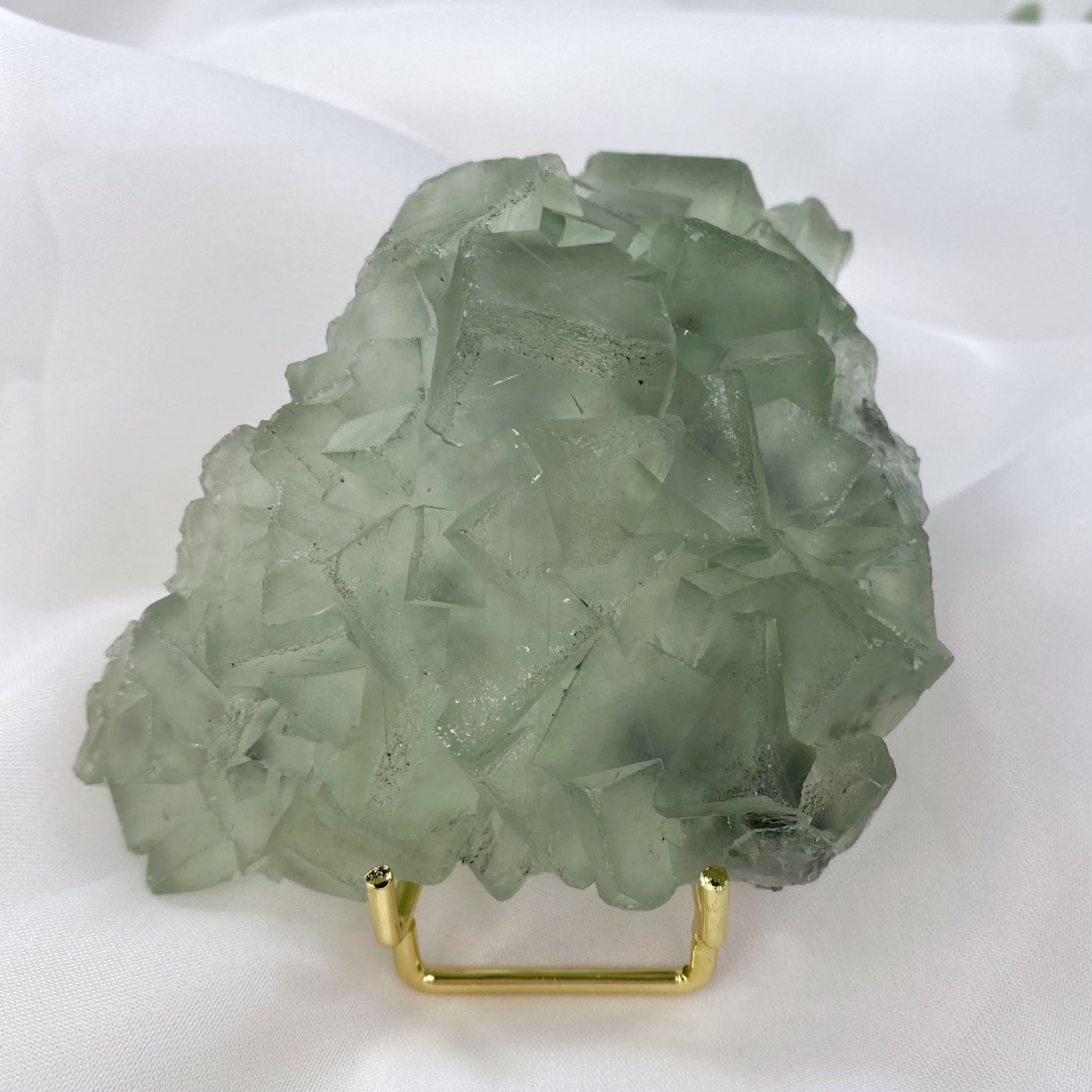 Sage Green Fluorite Cubic Cluster Specimen