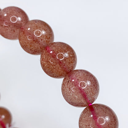 Red Aventurine "Strawberry Quartz" Bracelet