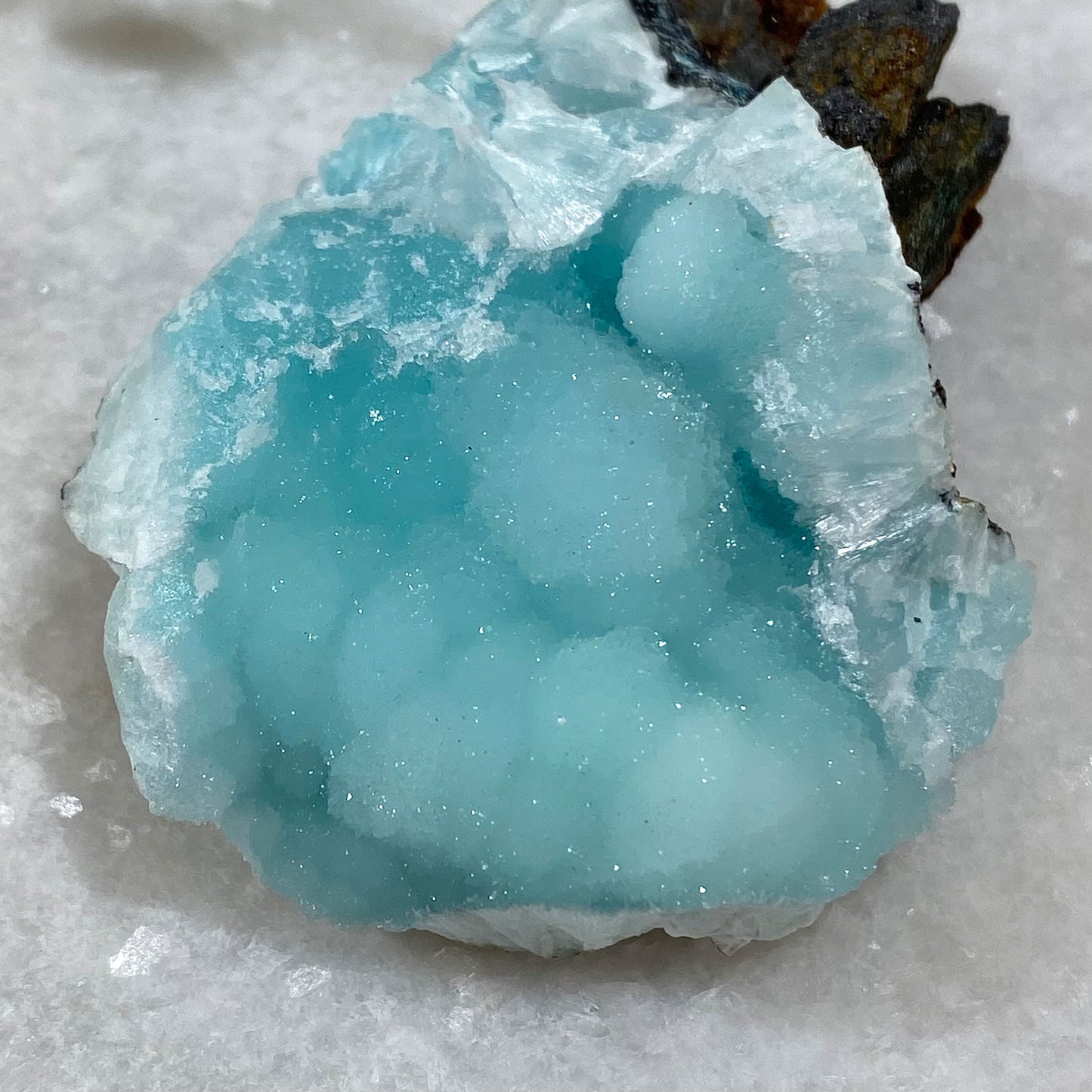 Blue Aragonite Mineral Specimen