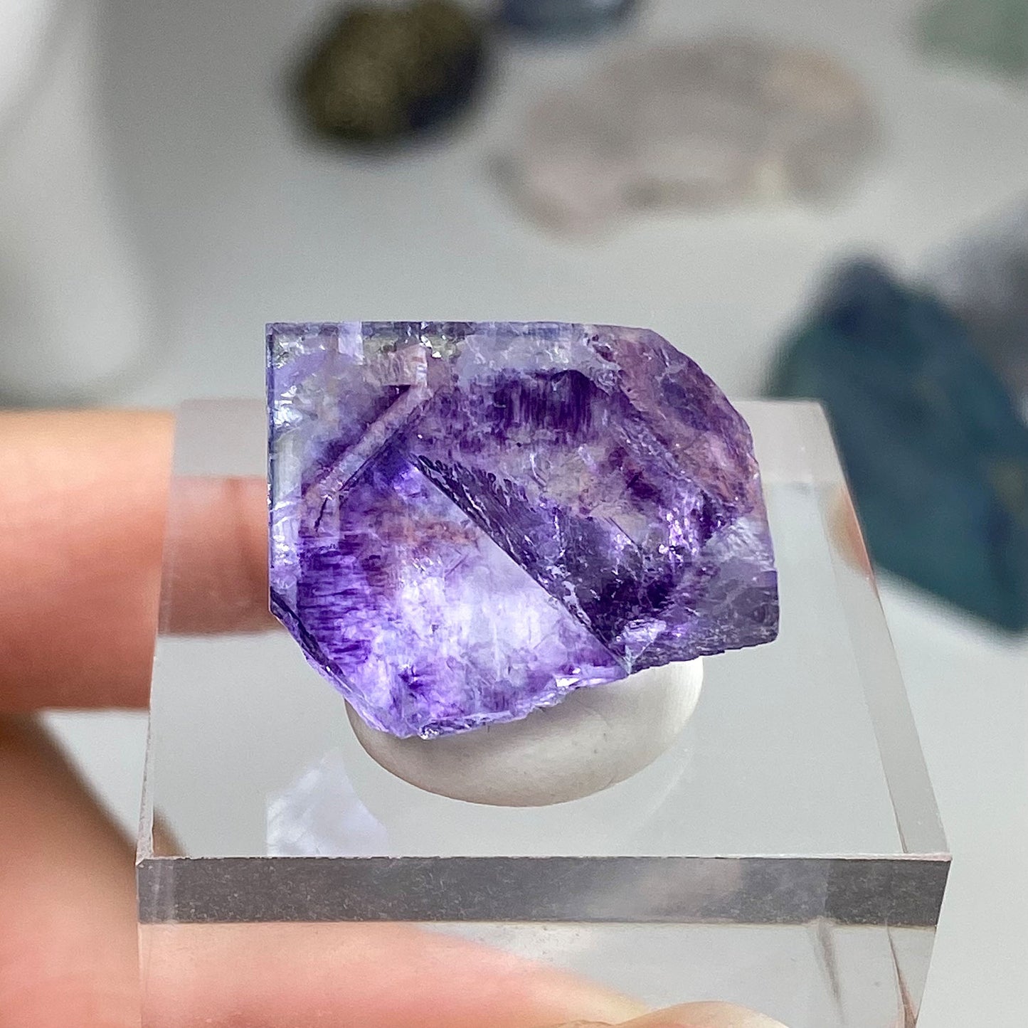 Vibrant Purple Phantoms Cubic Fluorite Yaogangxian Mine